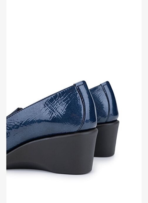 Relax Anatomic Kadın Hakiki Deri Mavi Comfort Ayakkabı - Görsel 5