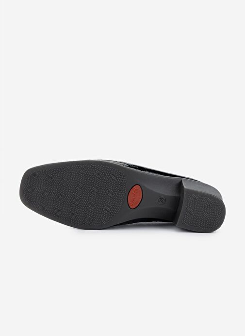 Valmenti Kadın Hakiki Deri Siyah Comfort Ayakkabı - Görsel 6