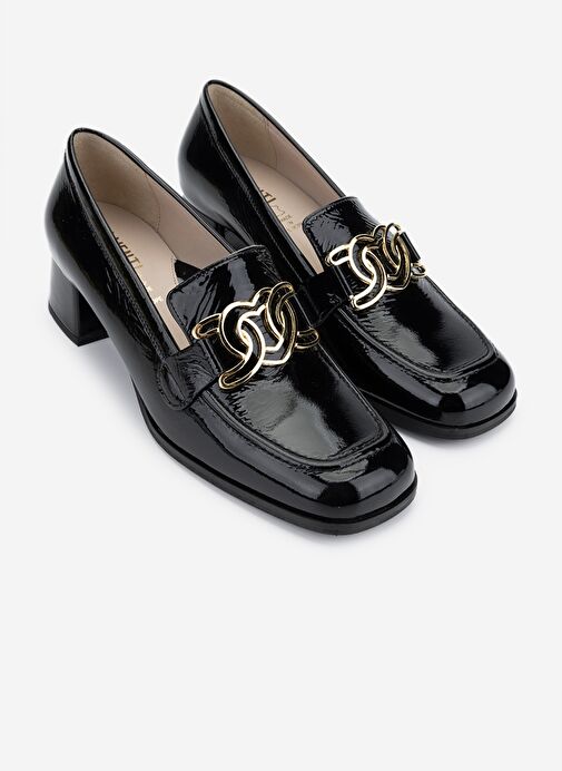 Valmenti Kadın Hakiki Deri Siyah Comfort Ayakkabı - Görsel 3