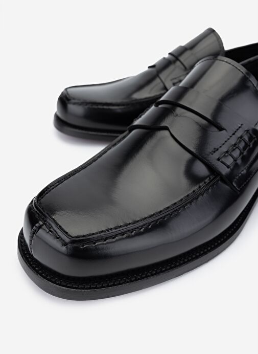 Valmenti Erkek Hakiki Deri Siyah Açma Klasik Ayakkabı - Görsel 4