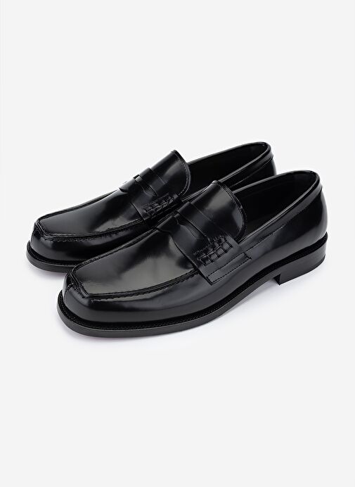 Valmenti Erkek Hakiki Deri Siyah Açma Klasik Ayakkabı - Görsel 6