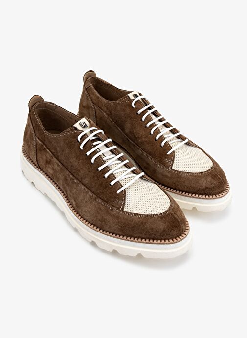 Valmenti Erkek Hakiki Deri Kahverengi Casual Ayakkabı - Görsel 3