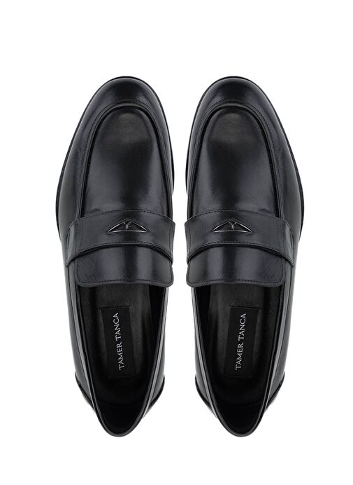 Tamer Tanca Erkek Hakiki Deri Siyah Deri Klasik Ayakkabı - Görsel 6