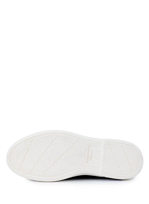 Tamer Tanca Erkek Hakiki Deri Lacivert Nubuk Loafer Ayakkabı - Görsel 5