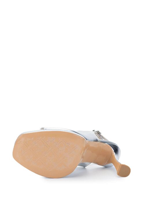 Tamer Tanca Kadın Suni Deri Lame Topuklu Ayakkabı - Görsel 5