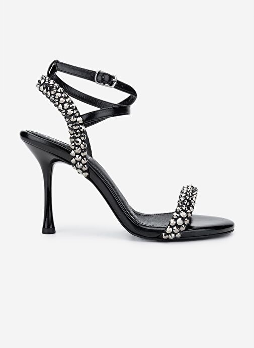 Valmenti Kadın Suni Deri Siyah Topuklu Ayakkabı - Görsel 2