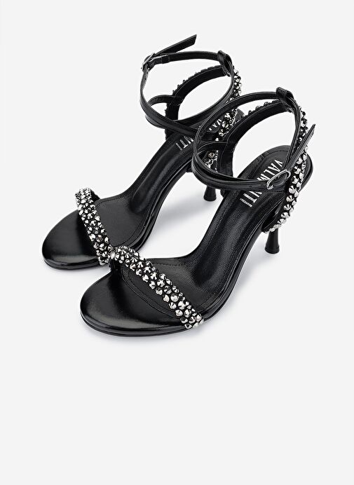 Valmenti Kadın Suni Deri Siyah Topuklu Ayakkabı - Görsel 6