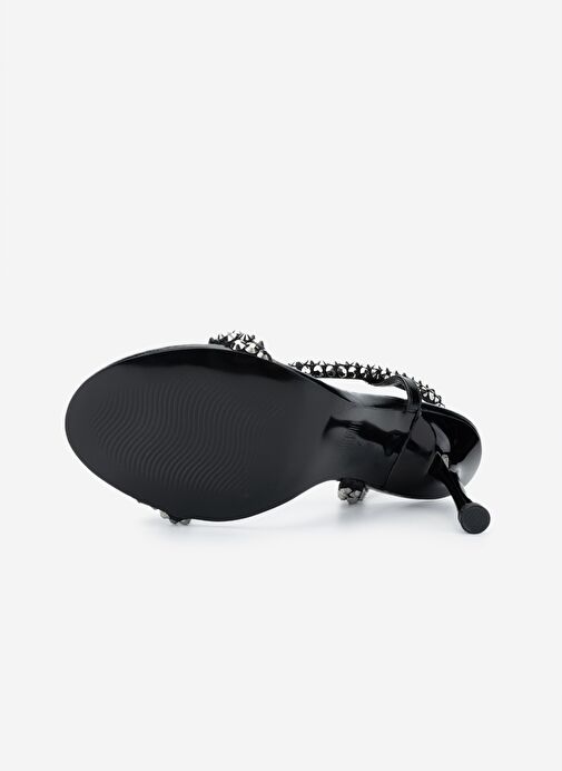 Valmenti Kadın Suni Deri Siyah Topuklu Ayakkabı - Görsel 6