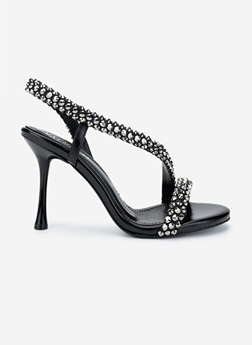 Valmenti Kadın Suni Deri Siyah Topuklu Ayakkabı - Görsel 2