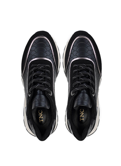 Tamer Tanca Kadın Suni Deri Siyah Sneakers & Spor Ayakkabı - Görsel 6