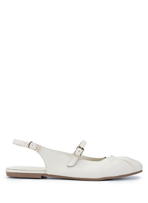 Tamer Tanca Kadın Hakiki Deri Bej Casual Ayakkabı - Görsel 2