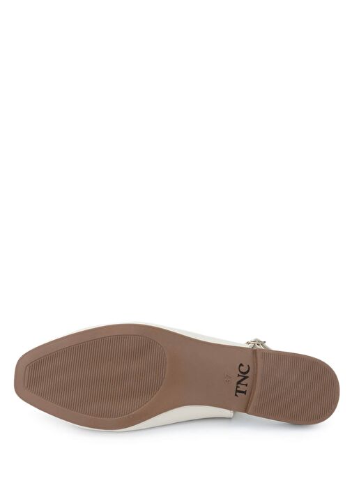 Tamer Tanca Kadın Hakiki Deri Bej Casual Ayakkabı - Görsel 5