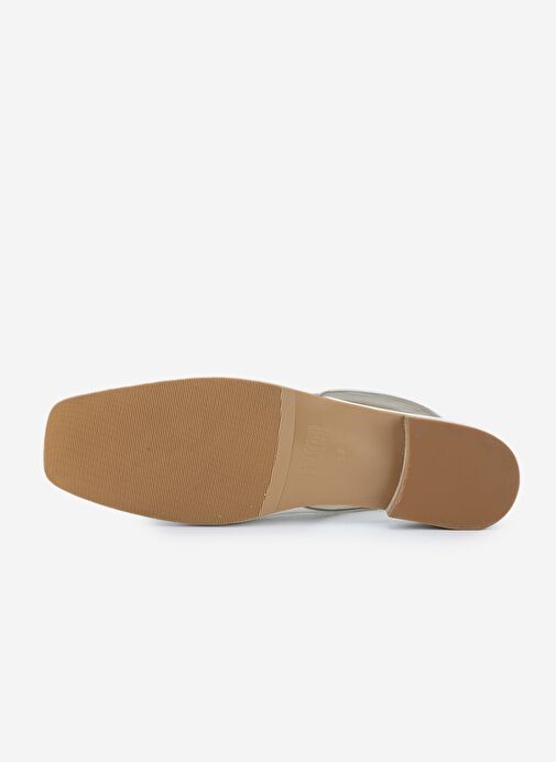 Valmenti Kadın Hakiki Deri Bej Babet - Görsel 5