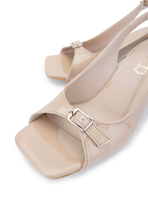 Tamer Tanca Kadın Hakiki Deri Topuklu Ayakkabı - Görsel 4