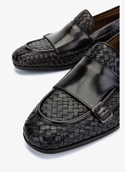 Valmenti Erkek Hakiki Deri Kahverengi Loafer Ayakkabı - Görsel 4