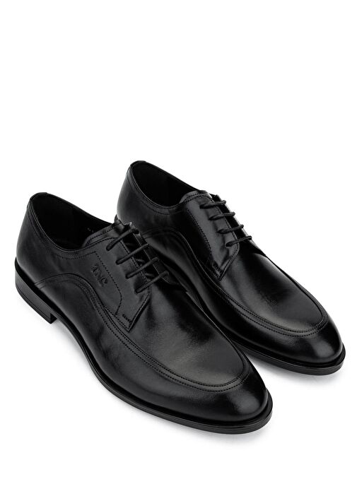 Tamer Tanca Erkek Hakiki Deri Siyah Deri Klasik Ayakkabı - Görsel 3