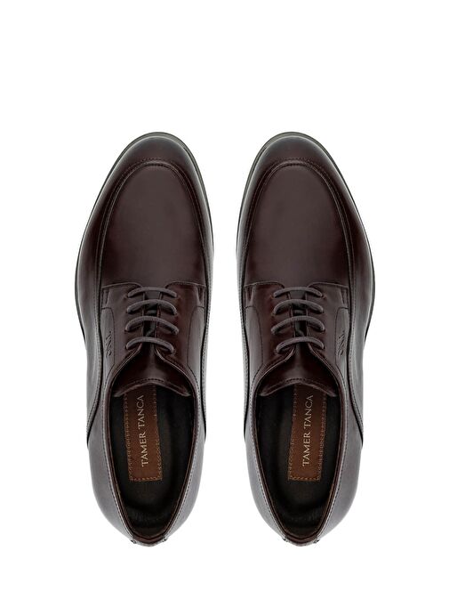 Tamer Tanca Erkek Hakiki Deri Kahverengi Klasik Ayakkabı - Görsel 6