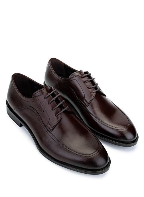 Tamer Tanca Erkek Hakiki Deri Kahverengi Klasik Ayakkabı - Görsel 3