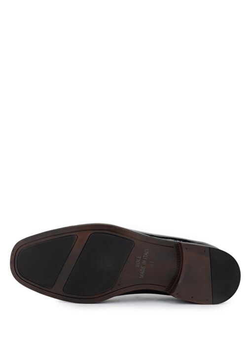 Tamer Tanca Erkek Hakiki Deri Siyah Rugan Klasik Ayakkabı - Görsel 5