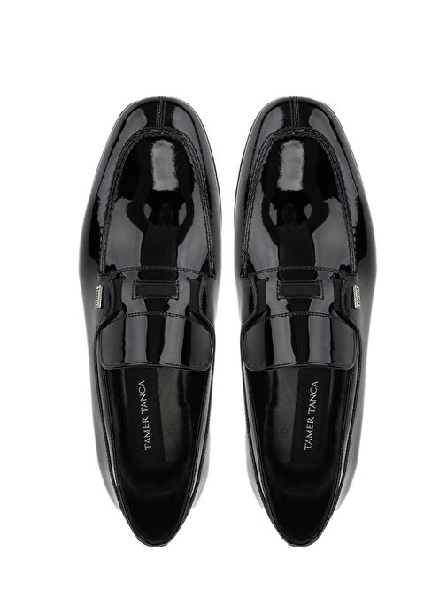 Tamer Tanca Erkek Hakiki Deri Siyah Rugan Klasik Ayakkabı - Görsel 6