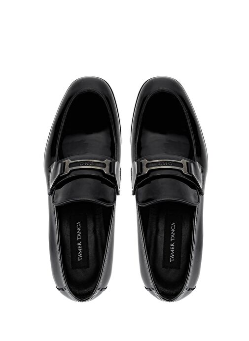 Tamer Tanca Erkek Hakiki Deri Siyah Rugan Klasik Ayakkabı - Görsel 6