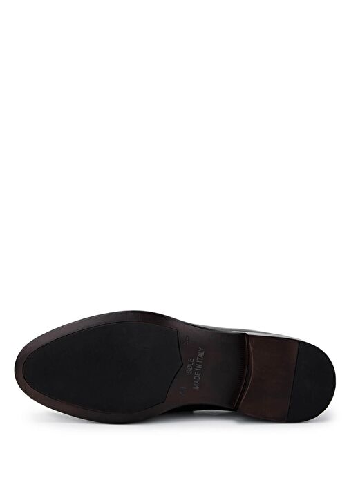 Tamer Tanca Erkek Hakiki Deri Siyah Deri Klasik Ayakkabı - Görsel 4