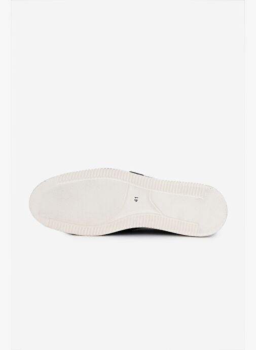 Valmenti Erkek Hakiki Deri Siyah Süet Loafer Ayakkabı - Görsel 5