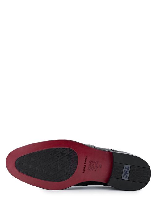 Tamer Tanca Erkek Hakiki Deri Siyah Klasik Ayakkabı - Görsel 5