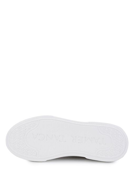 Tamer Tanca Erkek Hakiki Deri Bej Sneakers & Spor Ayakkabı - Görsel 5