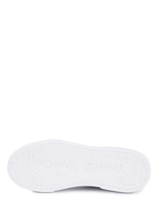 Tamer Tanca Erkek Hakiki Deri Beyaz Sneakers & Spor Ayakkabı - Görsel 5