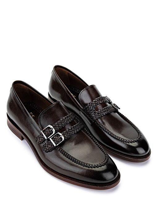 Tamer Tanca Erkek Hakiki Deri Kahverengi Klasik Ayakkabı - Görsel 3