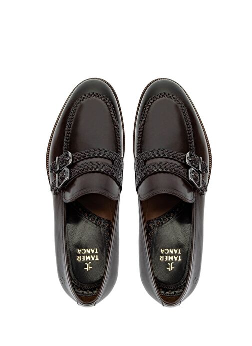 Tamer Tanca Erkek Hakiki Deri Kahverengi Klasik Ayakkabı - Görsel 6