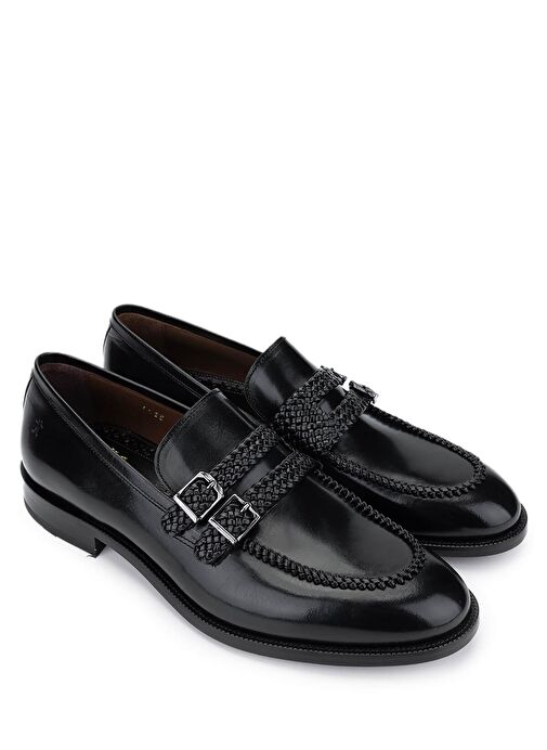 Tamer Tanca Erkek Hakiki Deri Siyah Klasik Ayakkabı - Görsel 3