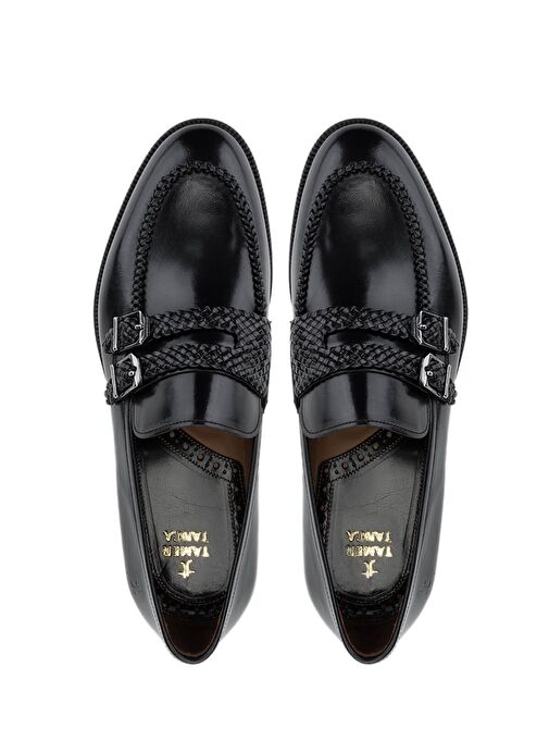 Tamer Tanca Erkek Hakiki Deri Siyah Klasik Ayakkabı - Görsel 6