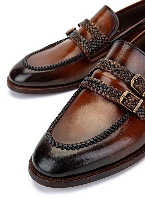 Tamer Tanca Erkek Hakiki Deri Taba Klasik Ayakkabı - Görsel 5