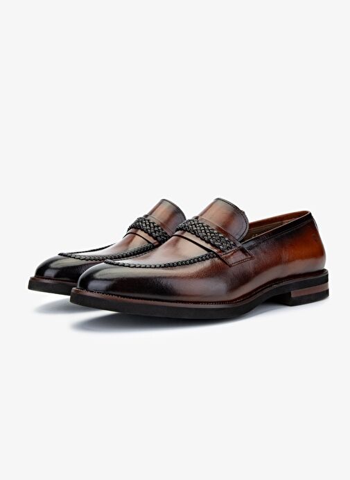 Valmenti Erkek Hakiki Deri Taba Klasik Ayakkabı - Görsel 5