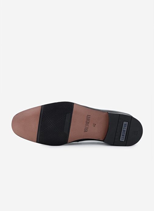Valmenti Erkek Hakiki Deri Siyah Klasik Ayakkabı - Görsel 5