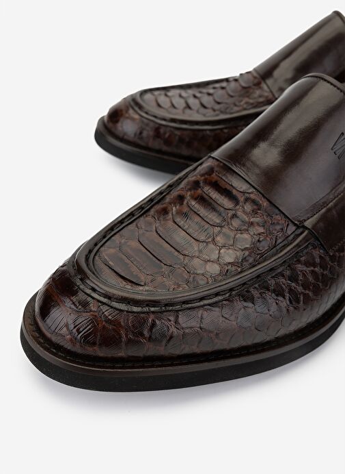 Valmenti Erkek Hakiki Deri Kahverengi Klasik Ayakkabı - Görsel 4