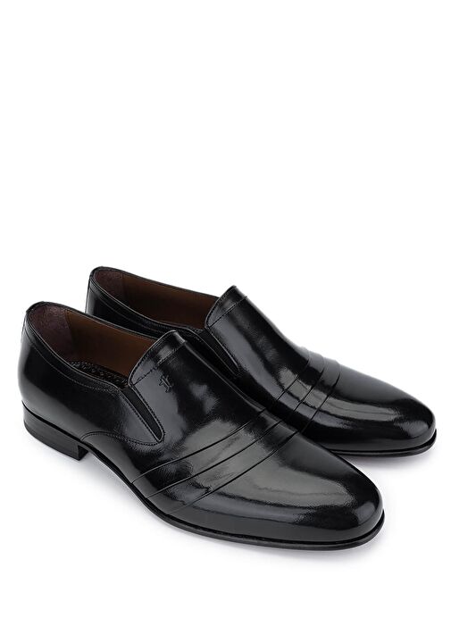 Tamer Tanca Erkek Hakiki Deri Siyah Klasik Ayakkabı - Görsel 3