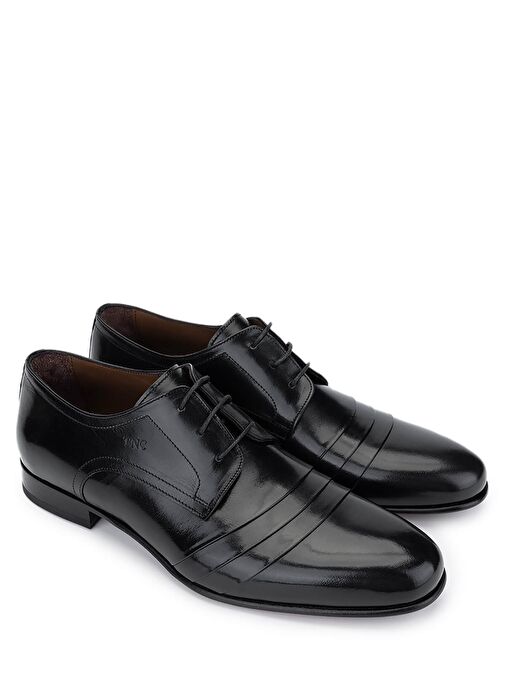 Tamer Tanca Erkek Hakiki Deri Siyah Klasik Ayakkabı - Görsel 3