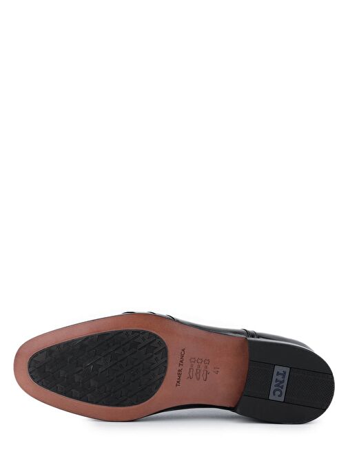 Tamer Tanca Erkek Hakiki Deri Siyah Klasik Ayakkabı - Görsel 5
