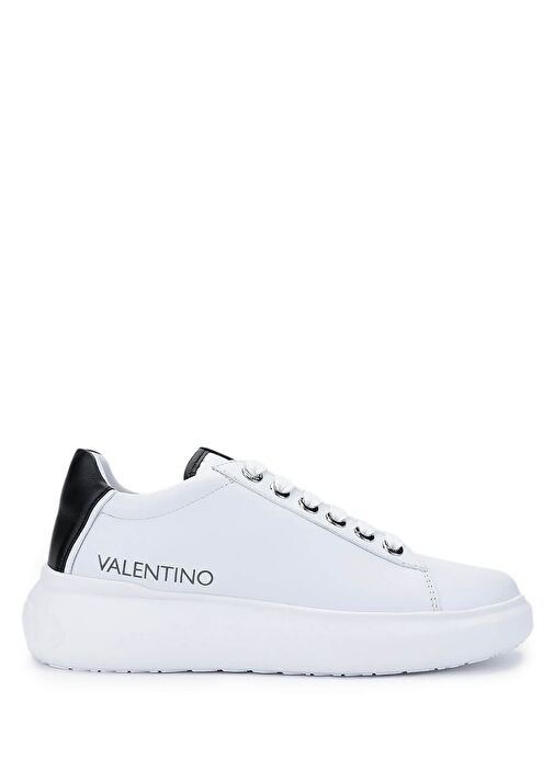 Mario Valentino Unisex Hakiki Deri Beyaz/Siyah Sneakers & Spor Ayakkabı - Görsel 2