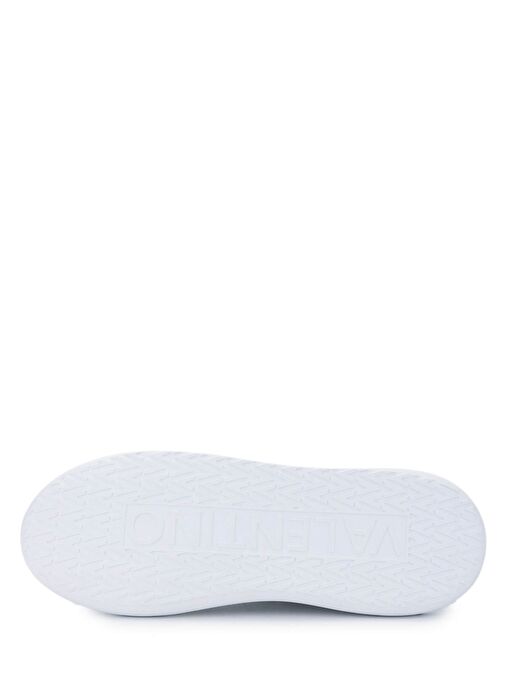 Mario Valentino Unisex Hakiki Deri Beyaz/Siyah Sneakers & Spor Ayakkabı - Görsel 5