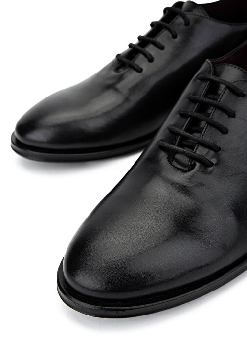 Tamer Tanca Erkek Hakiki Deri Siyah Klasik Ayakkabı - Görsel 3