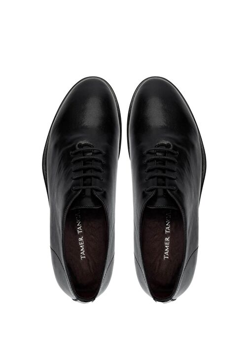 Tamer Tanca Erkek Hakiki Deri Siyah Klasik Ayakkabı - Görsel 5