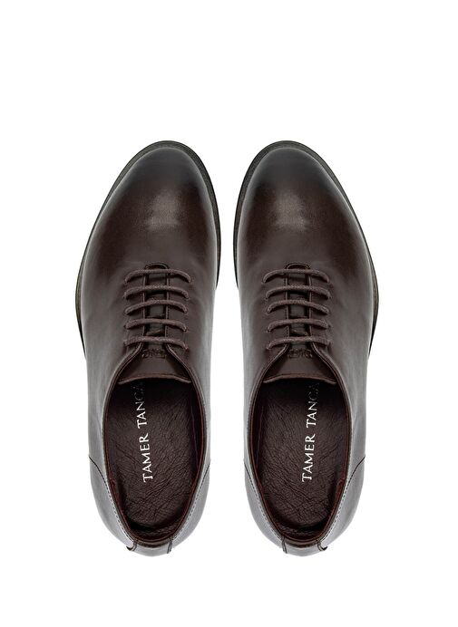 Tamer Tanca Erkek Hakiki Deri Kahverengi Klasik Ayakkabı - Görsel 6