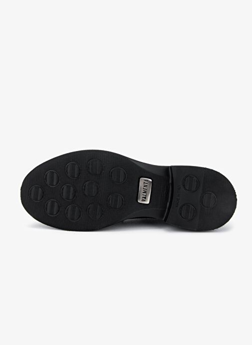 Valmenti Erkek Hakiki Deri Siyah Floter Klasik Ayakkabı - Görsel 6