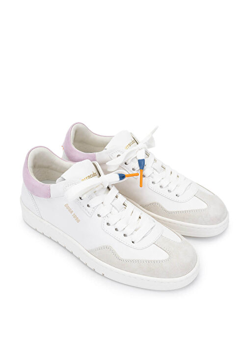Barracuda Kadın Hakiki Deri Beyaz/Lila Sneakers & Spor Ayakkabı - Görsel 3