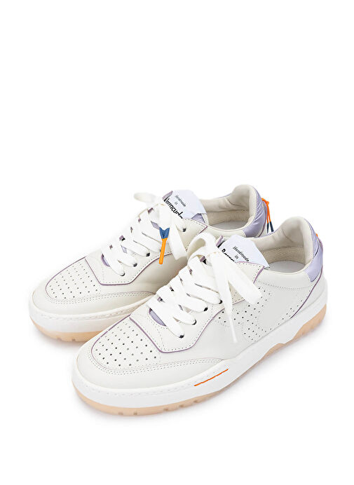 Barracuda Kadın Hakiki Deri Kırık Beyaz Sneakers & Spor Ayakkabı - Görsel 7