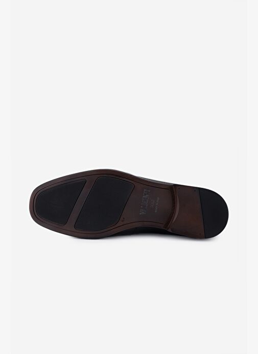 Valmenti Erkek Hakiki Deri Siyah Floter Klasik Ayakkabı - Görsel 5